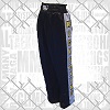FIGHT-FIT - Kick-Boxing Hosen / Satin / Schwarz / Small