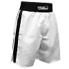 FIGHT-FIT - Shorts de Boxeo / Blanco-Negro