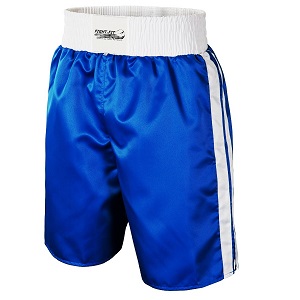 FIGHT-FIT - Short de Boxe / Bleu-Blanc / XL