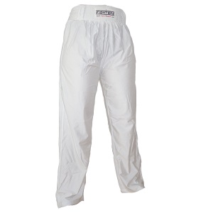 FIGHTERS - Pantalones de kickboxing / Lycra / Blanco / XS