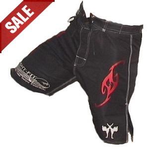 FIGHT-FIT - Fightshorts MMA Shorts / Brazilian / Schwarz / Medium