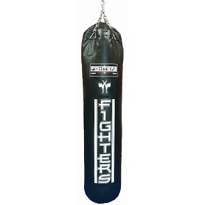 FIGHTERS - Boxsack für Kinder / Teenager / 100 cm / 15 Kg / schwarz