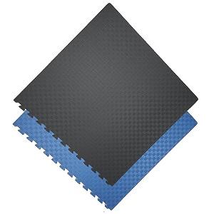 Alfombra Puzzle Encajable de Espuma Eva / 100 x 100 x 2.5 cm / Noir-Azul