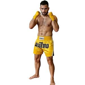 FIGHT-FIT - Muay Thai Shorts / Gelb / XL