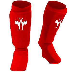 FIGHTERS - Shin guard / Combat / Red / Medium