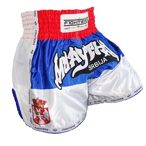 FIGHTERS - Muay Thai Shorts / Serbien-Srbija / Elite / XXL