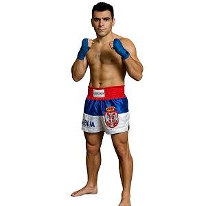 FIGHTERS - Muay Thai Shorts / Serbien-Srbija / Gbr / Small