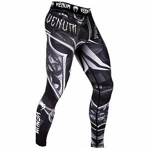 Venum - Pantalons de compression / Gladiator 3.0 / Noir-Blanc / Large