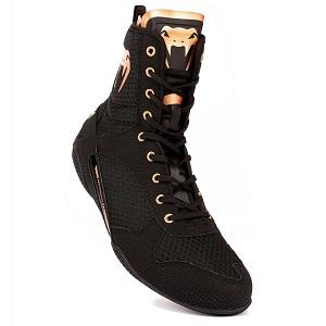 Venum - Boxschuhe Boxstiefel / Elite / Schwarz-Bronze / EU 40