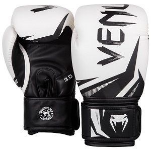 Venum - Guantoni da Boxe / Challenger 3.0 / Bianco-Nero / 10 oz